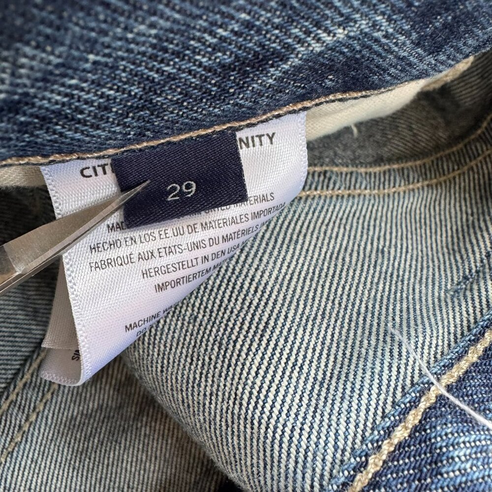 Citizens of Humanity Ayla Baggy Cuffed Crop Wide Leg Jeans Claremont 29 - Picture 9 of 13